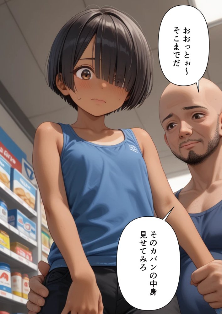 万引きで捕まった少年が実は少女だったので【日焼け美少女とのセックスの記録】【パイパンロリ】