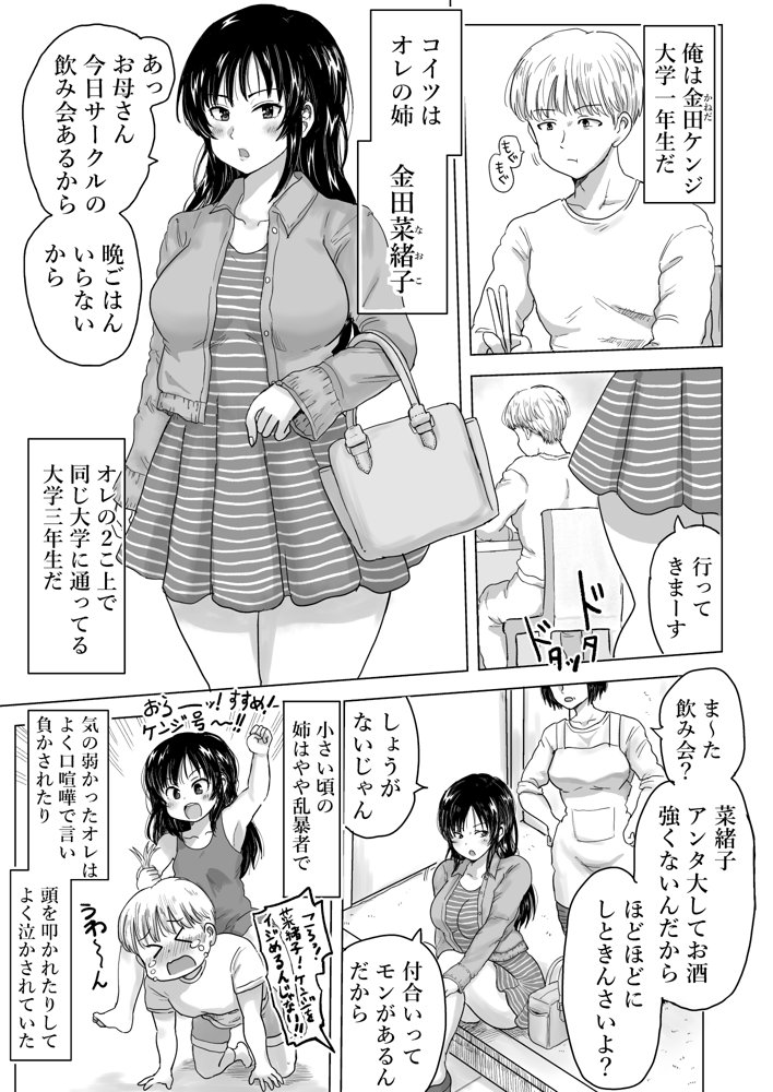 強気な姉が俺専用のオナホになった話【こしを＠サークルK】