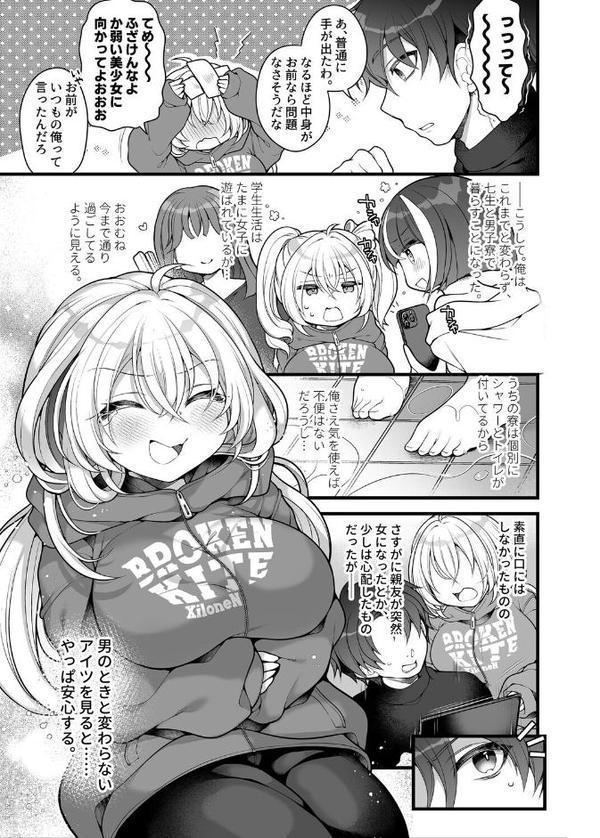 女体化した相部屋の親友が相変わらずだらしないのでわからせる。【れいとうみかん Ziggurat編集部】