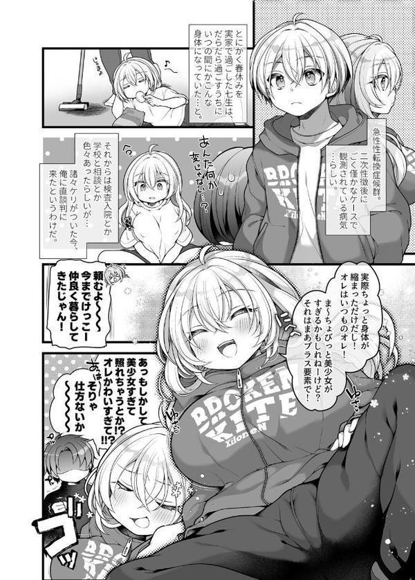 女体化した相部屋の親友が相変わらずだらしないのでわからせる。【れいとうみかん Ziggurat編集部】