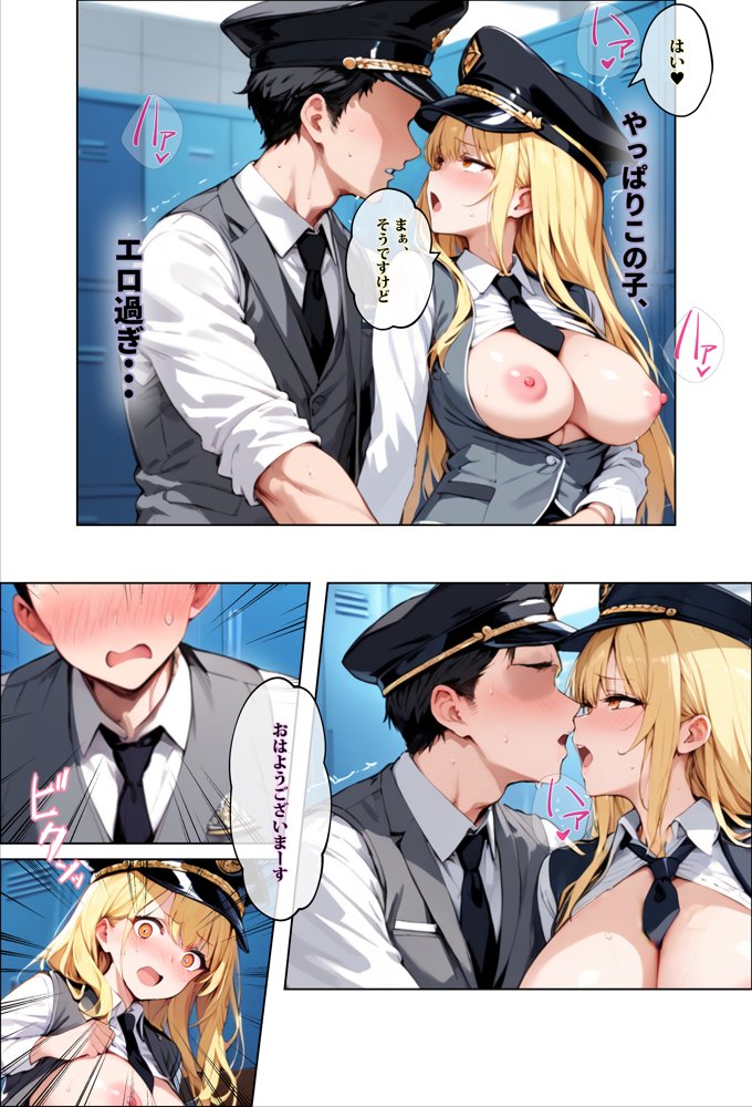 彼女よりエッチが上手い子との浮気SEXを見せてあげた話〜中出し列車で働くビッチ〜【エロマンガールズ】