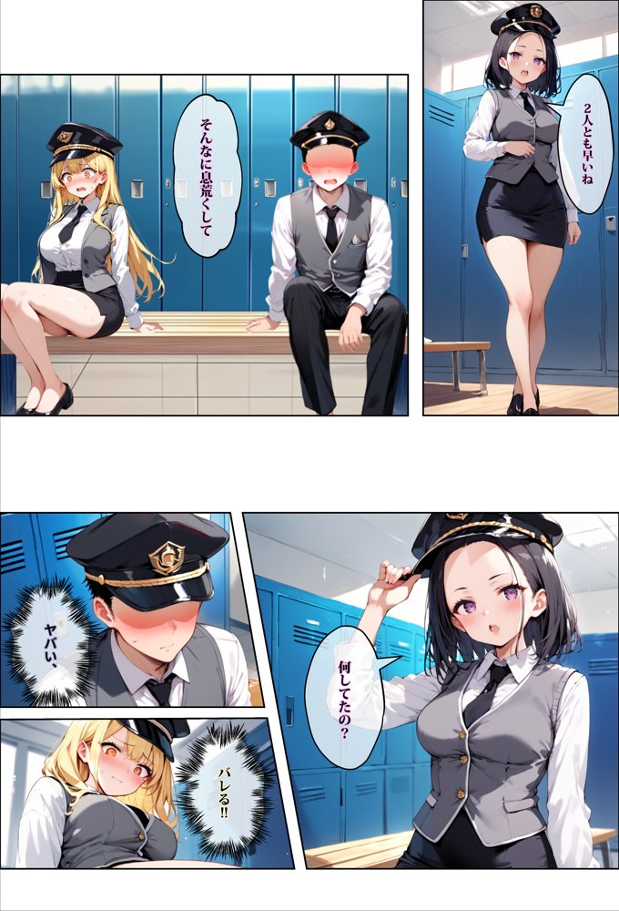 彼女よりエッチが上手い子との浮気SEXを見せてあげた話〜中出し列車で働くビッチ〜【エロマンガールズ】