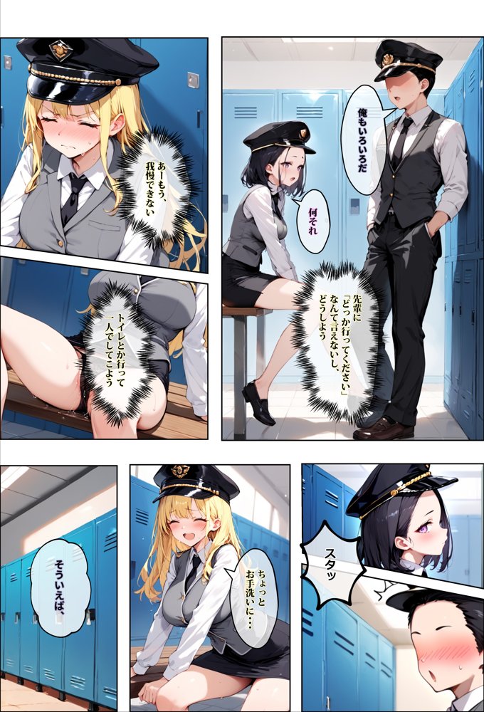 彼女よりエッチが上手い子との浮気SEXを見せてあげた話〜中出し列車で働くビッチ〜【エロマンガールズ】
