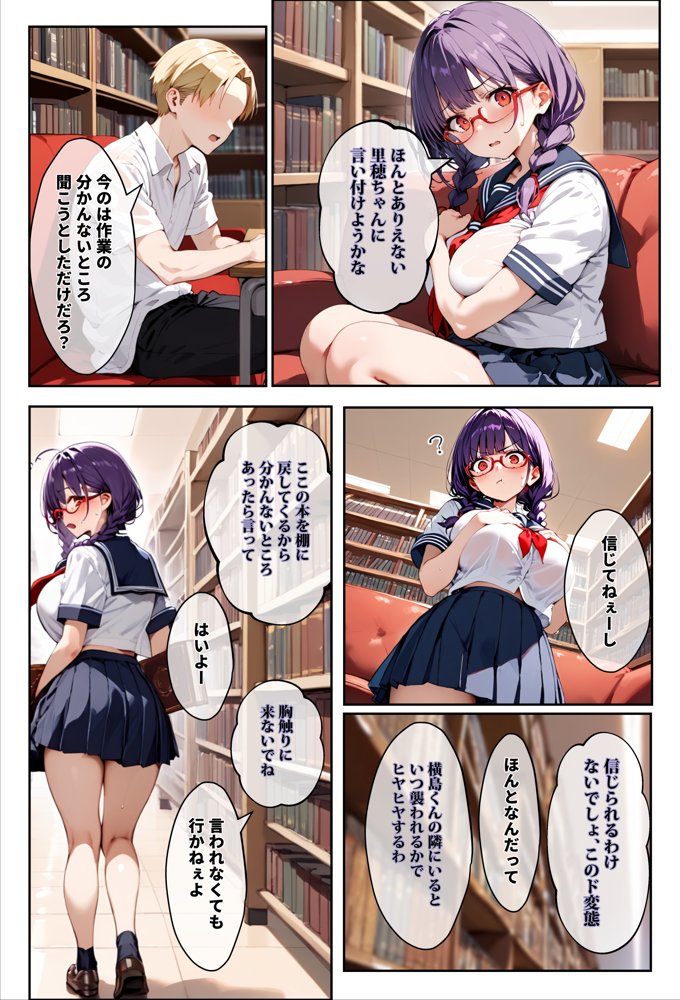 「3秒だけ好きにシていい」と言ったデカパイ委員長の寝取られマ〇コを貸してもらった件【エロマンガールズ】