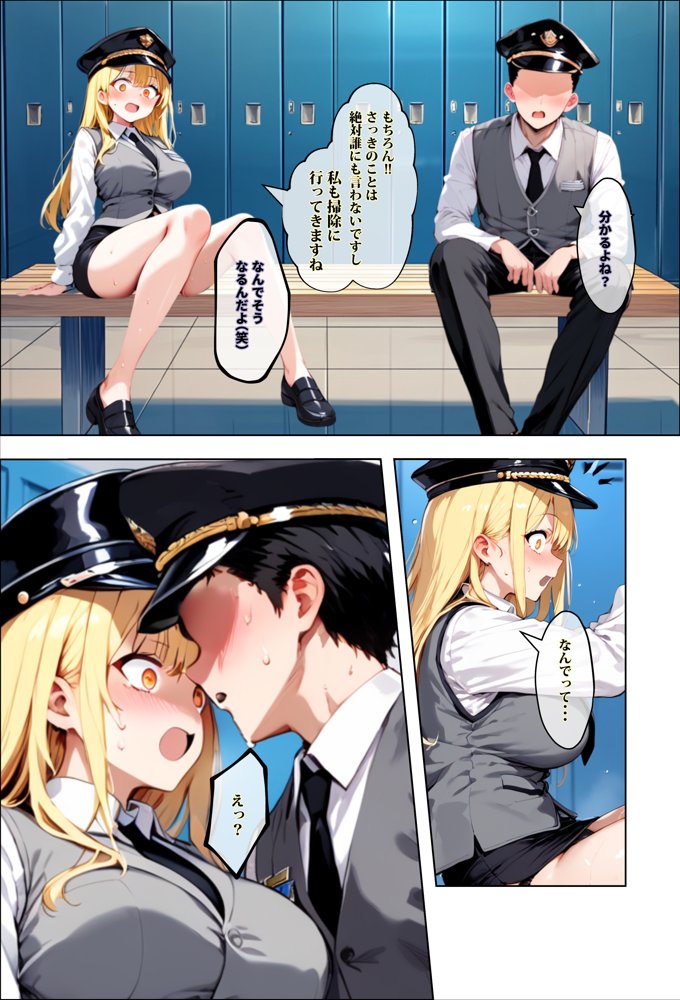 彼女よりエッチが上手い子との浮気SEXを見せてあげた話〜中出し列車で働くビッチ〜【エロマンガールズ】