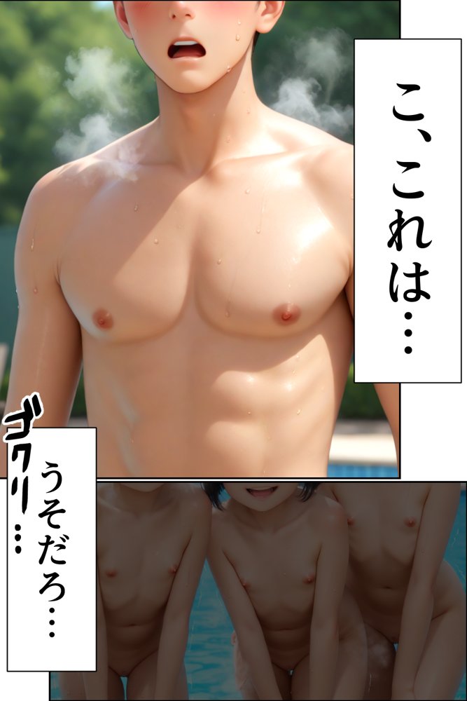トレカ集めが趣味のサラリーマンが、女子〇〇生しかいないヌーディストプールのチケットを手に入れてしまった話