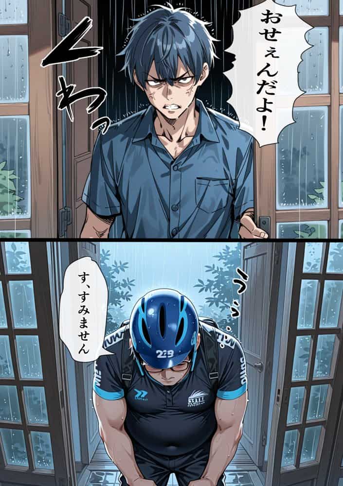 Ub●rの配達先で推しコンカフェ嬢が彼氏とヤってた話