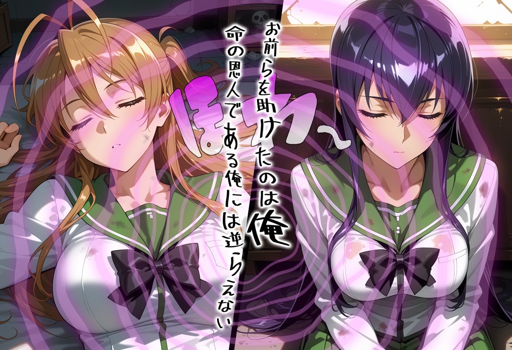 ゾンビがまんえんしたH〇TDの世界で…催● ハーレム作り【タバタコポン】