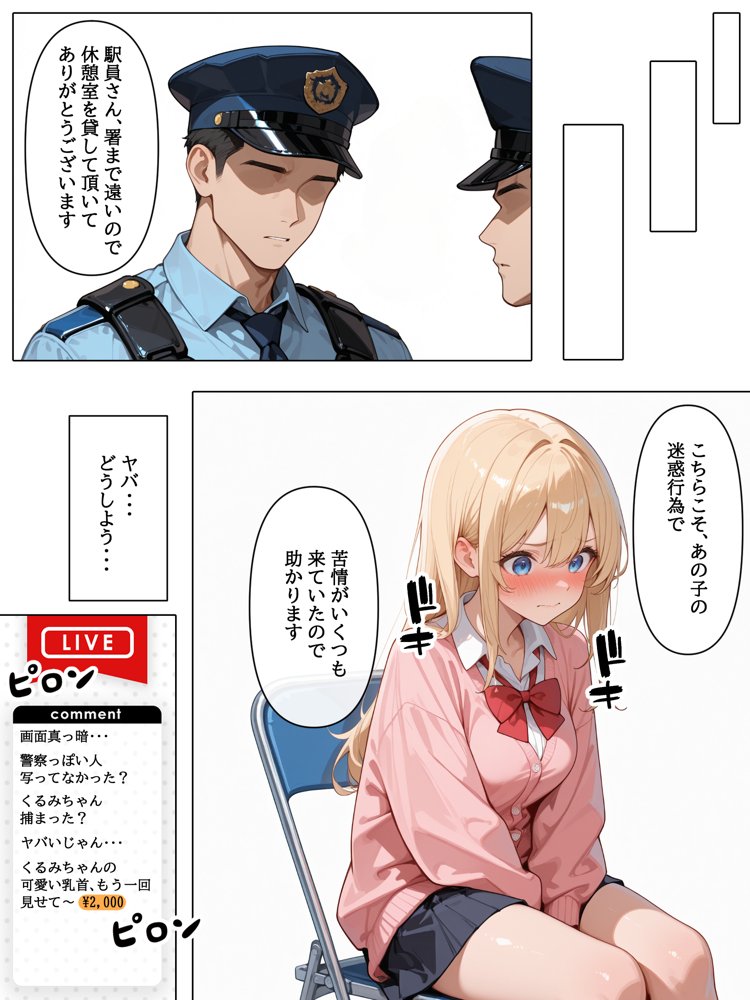 迷惑配信者を、捕まえた！「迷惑配信者への’指導’（性行為）がネット配信！？」【AOI-COMICS】
