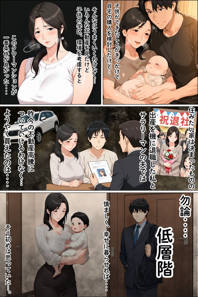 タワマン界隈 低階層主婦は高階層男に買われる。【えち詩人】