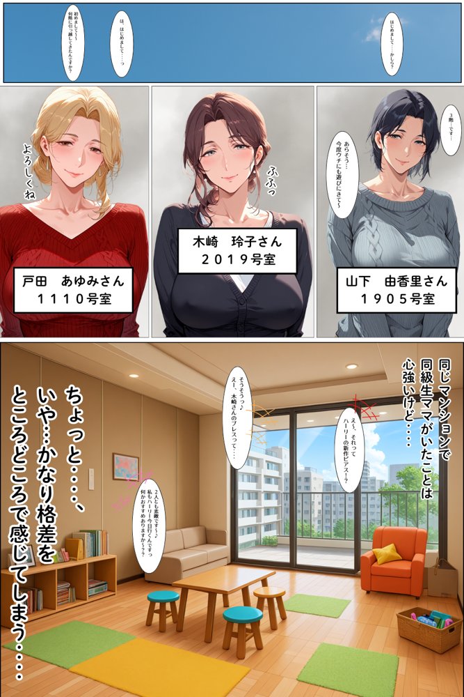 タワマン界隈 低階層主婦は高階層男に買われる。【えち詩人】