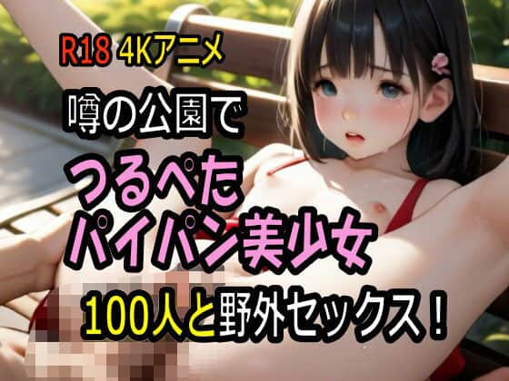 【4K動画】噂の公園でつるぺたパイパン美少女100人と野外セックス！【100分】