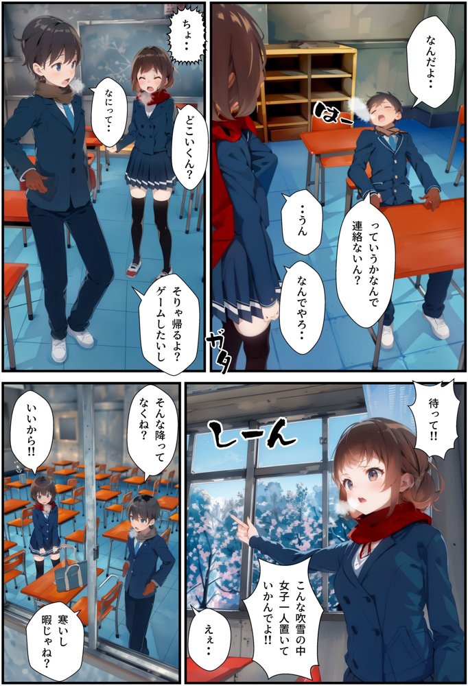 どSの幼馴染と大雪で校内ふたりきり