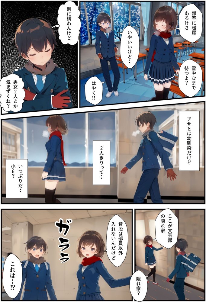 どSの幼馴染と大雪で校内ふたりきり