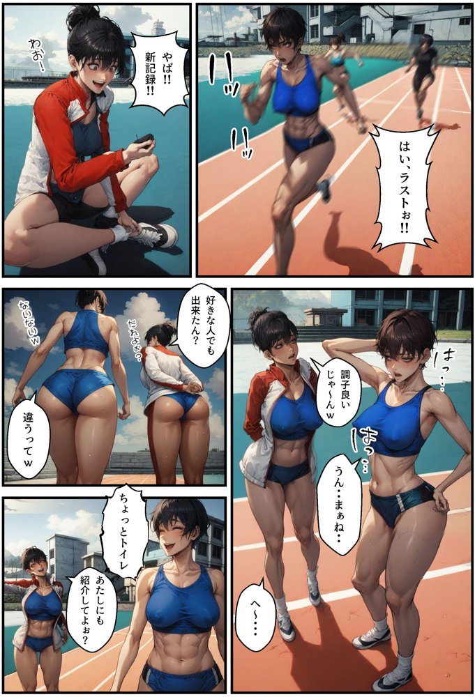 陸上女子と種付けマッサージ【アヤカシノイチ】