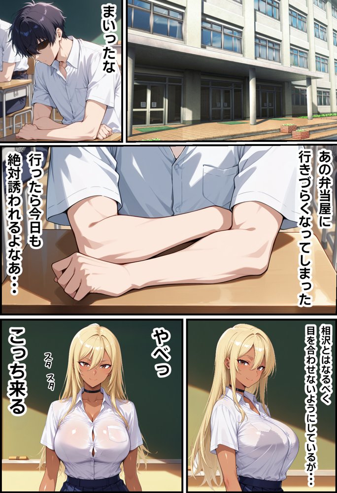 毎日通っている弁当屋の娘が同じクラスの黒ギャルだった話【無銘の戦士】
