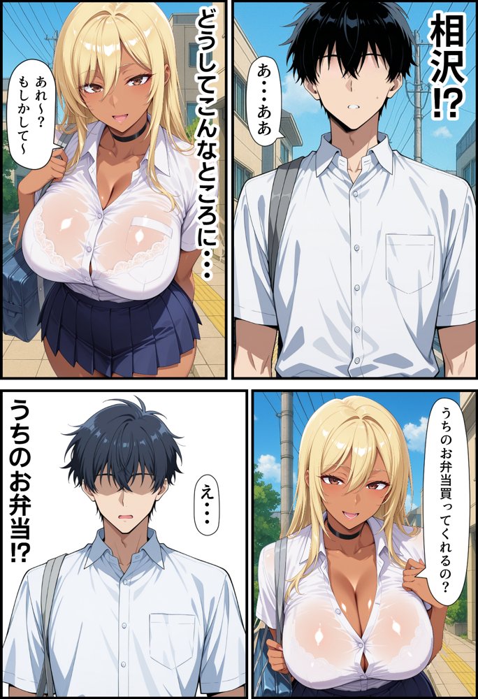 毎日通っている弁当屋の娘が同じクラスの黒ギャルだった話【無銘の戦士】