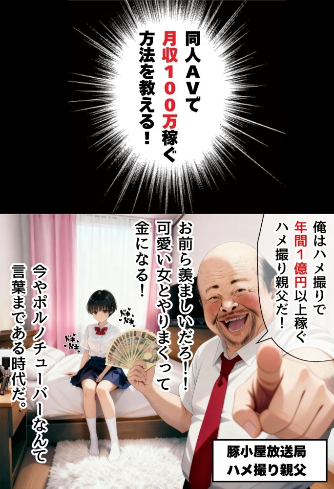 同人AVで月収100万を稼ぐ！ ハメ撮り撮影テクニック大全【淫乱ボーイッシュ編】【種付け出版】