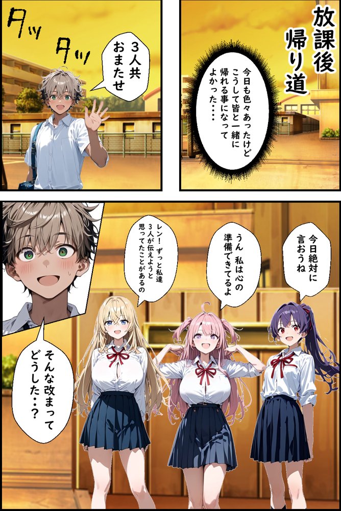 Hぷにんぐ  幼馴染魔法少女3人と魔法失敗でラッキースケベ連発のハーレム学園生活【むぎゅっと館】